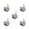 Service Caster 2.375 Inch MRI Safe Casters with Brakes, 10mm Threaded Stem, Set of 5, SCC, 5PK SCC-TS02S60-TPR-GRY-B-M10X22-MRI-5 - alternate 1